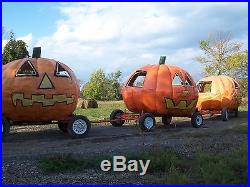 Halloween pumpkin carriage