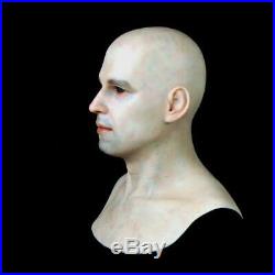 Handsome young man realistic silicone mask Female Dress up as a boy's mask