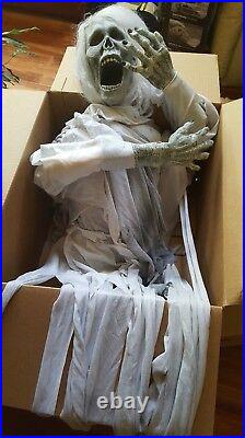 Hanging Skeleton ghoul ghost halloween prop spencers quality made latex old 2003