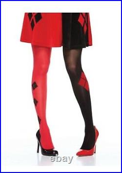 Harley Quinn Faux Thigh Highs DC Comics (sh) Red color Size Medium/Large
