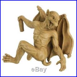 Historic Large Medieval Gothic Sculpture Mythical Gargoyle Wall Statue