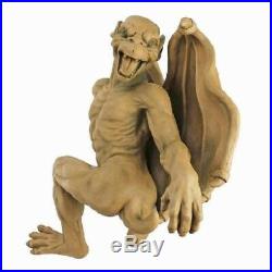 Historic Large Medieval Gothic Sculpture Mythical Gargoyle Wall Statue