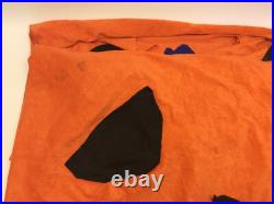 Homemade Fred Flintstone Halloween Felt Orange Vintage Costume