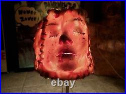 Human skin lampshade 6 skinned faces body parts horror gore special effects fx