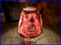 Human skin lampshade 6 skinned faces body parts horror gore special effects fx