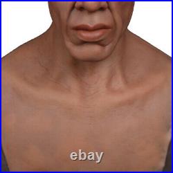 IMI Booker Realistic Silicone Old Man Face Movie Props Crossdresser Halloween