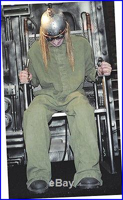 JOLT LIFE SIZE halloween ELECTRIC CHAIR ANIMATED HAUNTED HOUSE PROP SEE VIDEO