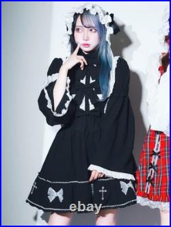 Jamie Ank Gothic Motif Dress Used Short Sleeve Black Casual Nightwear Jamie Ank Gothic Motif Dress Used Short Sleeve Black Casual Nightwear