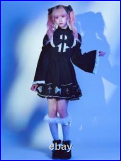 Jamie Ank Gothic Motif Dress Used Short Sleeve Black Casual Nightwear Jamie Ank Gothic Motif Dress Used Short Sleeve Black Casual Nightwear
