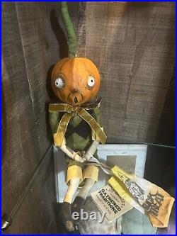 Joe spencer Orvis Pumpkin Trick Or Treater Doll Gathered Traditions