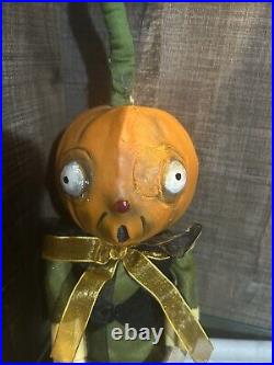 Joe spencer Orvis Pumpkin Trick Or Treater Doll Gathered Traditions