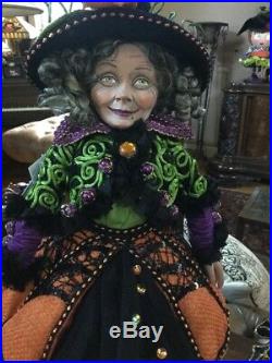 Katherine's Collection 18 Pumpkin Patch Witch Halloween Doll NEW 28-828239