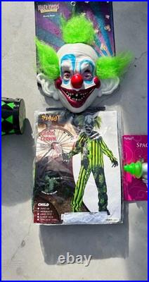 Killer Klowns from Outer Space & CHAOS CLOWN KIDS COSTUME Bundle Size Medium New