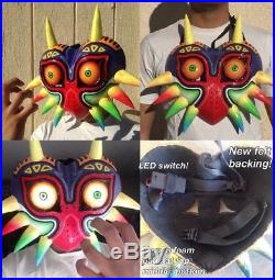 LED Majora's Mask Wearable Replica Legend Zelda Skull Kid Cosplay
