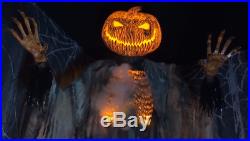 LIFESIZE Animated SCORCHED SCARECROW w FOG Outdoor HALLOWEEN PROP Haunted SPIRIT