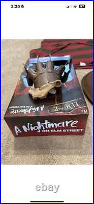 LOT Rubies Nightmare On Elm Street Freddy Krueger Deluxe Metal Glove, Shirt, Hat LOT Rubies Nightmare On Elm Street Freddy Krueger Deluxe Metal Glove, Shirt, Hat