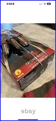 LOT Rubies Nightmare On Elm Street Freddy Krueger Deluxe Metal Glove, Shirt, Hat LOT Rubies Nightmare On Elm Street Freddy Krueger Deluxe Metal Glove, Shirt, Hat