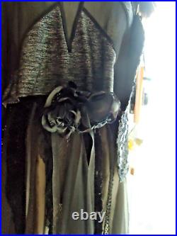 Ladies Antique Shear Black Skirt, Top, Mask Costume (P-S)