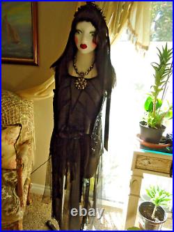 Ladies Antique Shear Black Skirt, Top, Mask Costume (P-S)