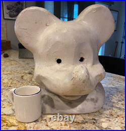 Large Vintage Mickey Mouse Paper Mache Mask