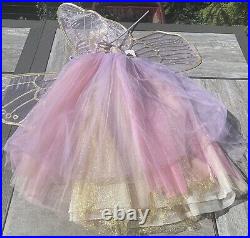 Lavender Butterfly Fairy Halloween Costume Pottery Barn Kids 4-6 NWT