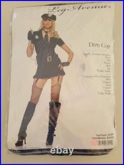Leg Avenue Dirty Cop Women Costume dress up party drama play officer police XS