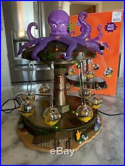 Lemax Spooky Town Halloween OCTO-SWING #14379 Animated Lights & Sound withbox RARE