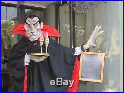 Life Size 6 Foot Halloween Greeter Vampire-Dracula Figure party prop