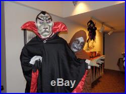 Life Size 6 Foot Halloween Greeter Vampire-Dracula Figure party prop
