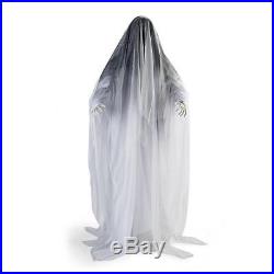Life Size Animated Ghost Woman Scary Lighted Halloween Decoration Posable Prop
