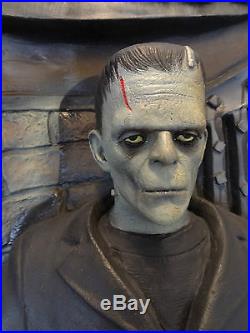 Life Size Boris Karloff Frankenstein Monster Doorway Movie Halloween Statue Prop
