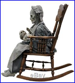 Life Size Deluxe Animated Sound-LULLABY ZOMBIE MOTHER BABY-Halloween Horror Prop