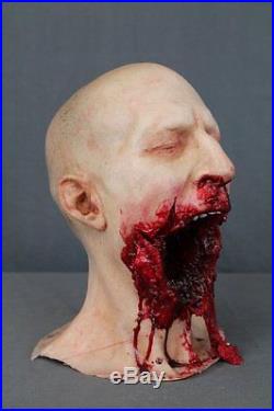 Life Size Male Zombie Head Halloween Prop & Decoration The Walking Dead Corpse