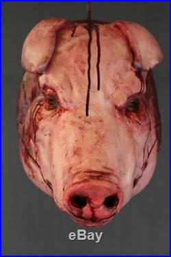 Life Size Pig Head Halloween Prop & Decoration The Walking Dead Hog Corpse