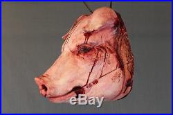 Life Size Pig Head Halloween Prop & Decoration The Walking Dead Hog Corpse