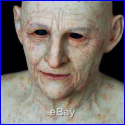 Lifelike grandma soft lifelike skin silicone mask Age spots realistic mask