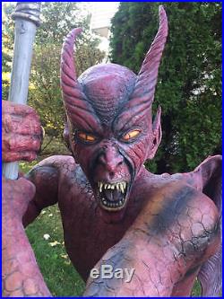 Lifesize Kneeling Crouching Devil Demon Spirit Halloween Prop