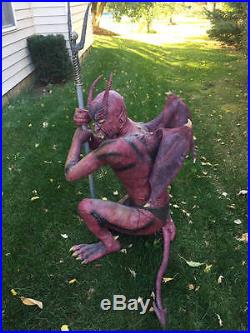 Lifesize Kneeling Crouching Devil Demon Spirit Halloween Prop