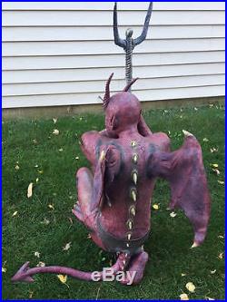 Lifesize Kneeling Crouching Devil Demon Spirit Halloween Prop