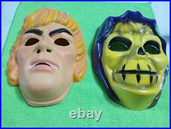 Lot Of 2 VTG Masks Masters Of The Universe He-Man / Skeletor Ben Cooper