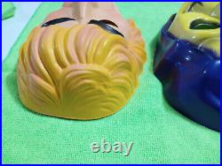 Lot Of 2 VTG Masks Masters Of The Universe He-Man / Skeletor Ben Cooper