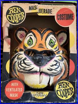 Lot Of 6 Vintage Ben Cooper Costume + Masks (60's, 70's, 80's)