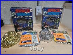 Lot Space Wars Centaurus & Andromeda Sealed Costume With Mask Box Medium 1970s VTG