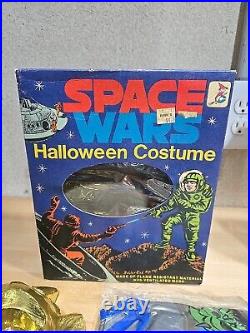 Lot Space Wars Centaurus & Andromeda Sealed Costume With Mask Box Medium 1970s VTG