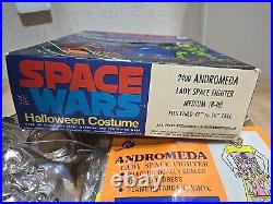 Lot Space Wars Centaurus & Andromeda Sealed Costume With Mask Box Medium 1970s VTG