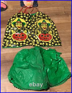 Lot of 1960's Vintage HALLOWEEN Childrens Costumes, Popeye, Witch, Hobo, Masks
