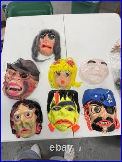 Lot of 7 vintage Ben cooper halloween masks / rare vintage halloween
