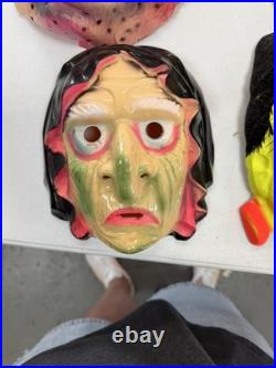 Lot of 7 vintage Ben cooper halloween masks / rare vintage halloween