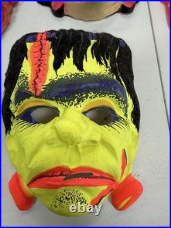 Lot of 7 vintage Ben cooper halloween masks / rare vintage halloween