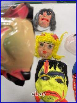 Lot of 7 vintage Ben cooper halloween masks / rare vintage halloween